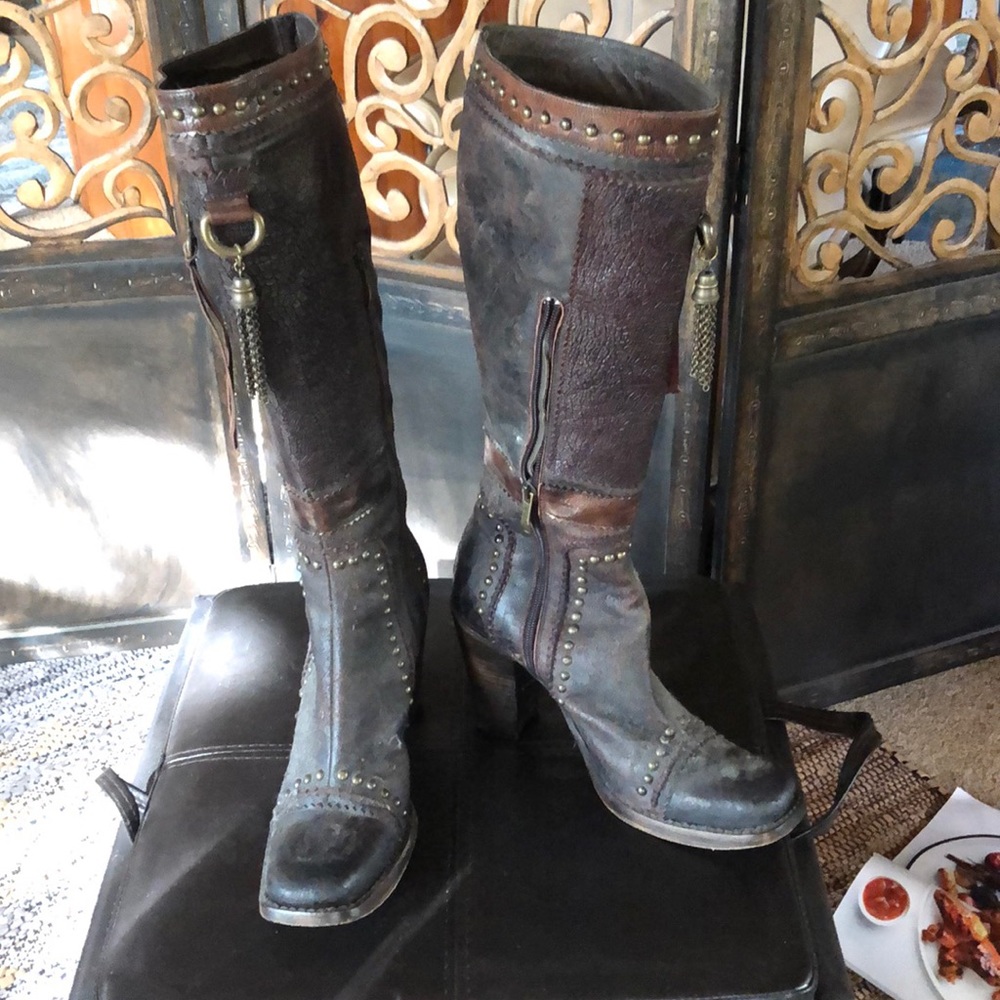 Brown Leather Boots